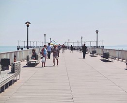 sunny boardlwalk pier